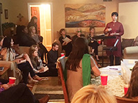 Gayatri Ganesh, director of development at the Christian Hospital in Mungeli, India, discusses the hospital’s work during a visit in March to Fort Worth, Texas.