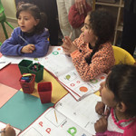 Refugee camp kindergarteners