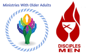 Older adult and disciples men logos
